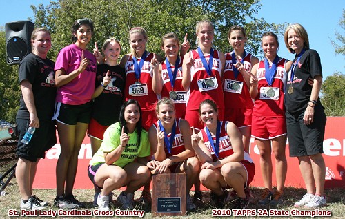 St. Paul Cardinals - 2010 TAPPS Div IV State Football Champions